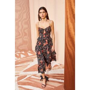 Ulla Johnson renata silk Dress obsidian US2